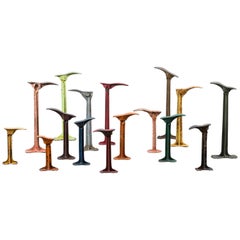 Colorful Collection of Antique Cast Iron Shoemaker Forms