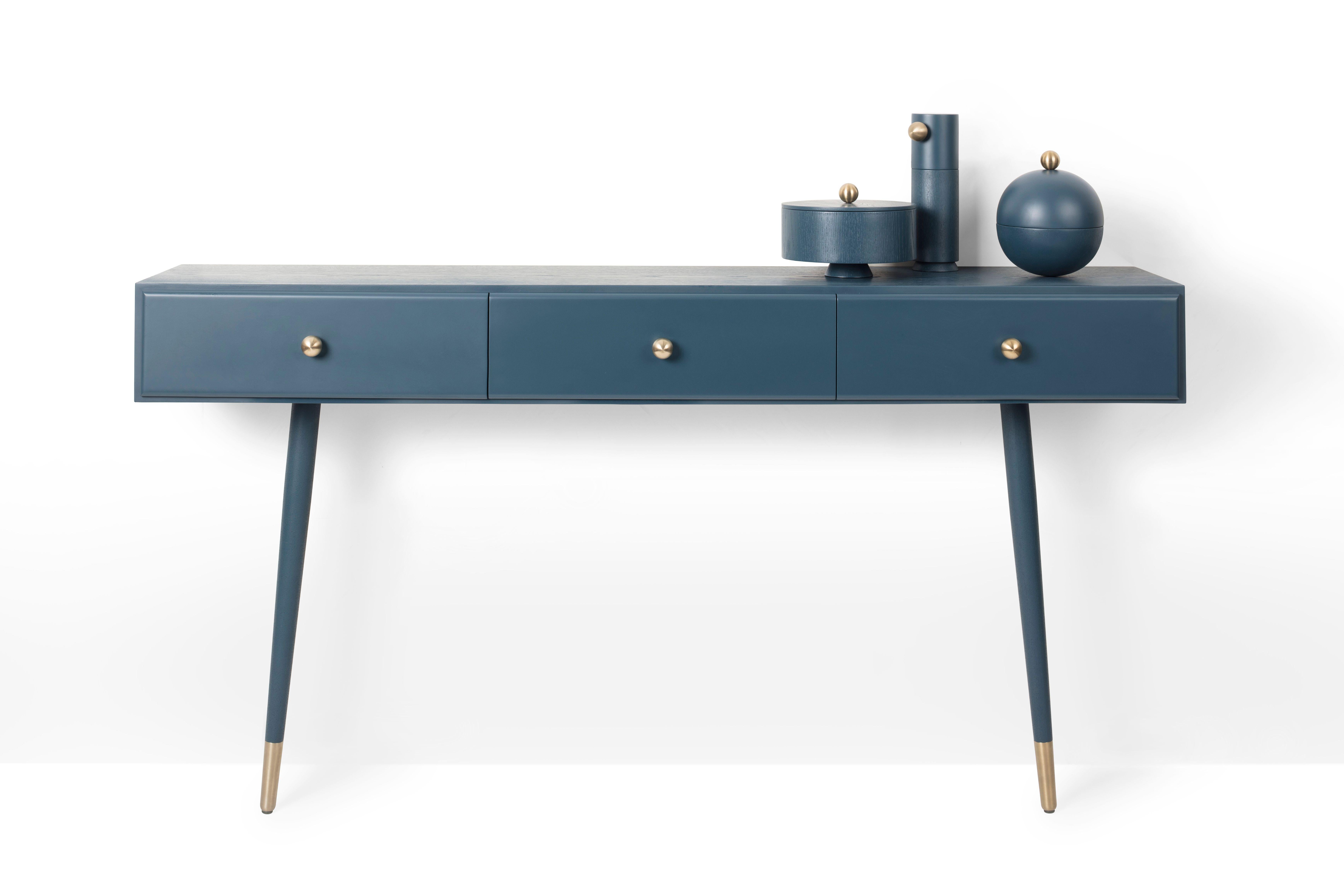 colorful console table