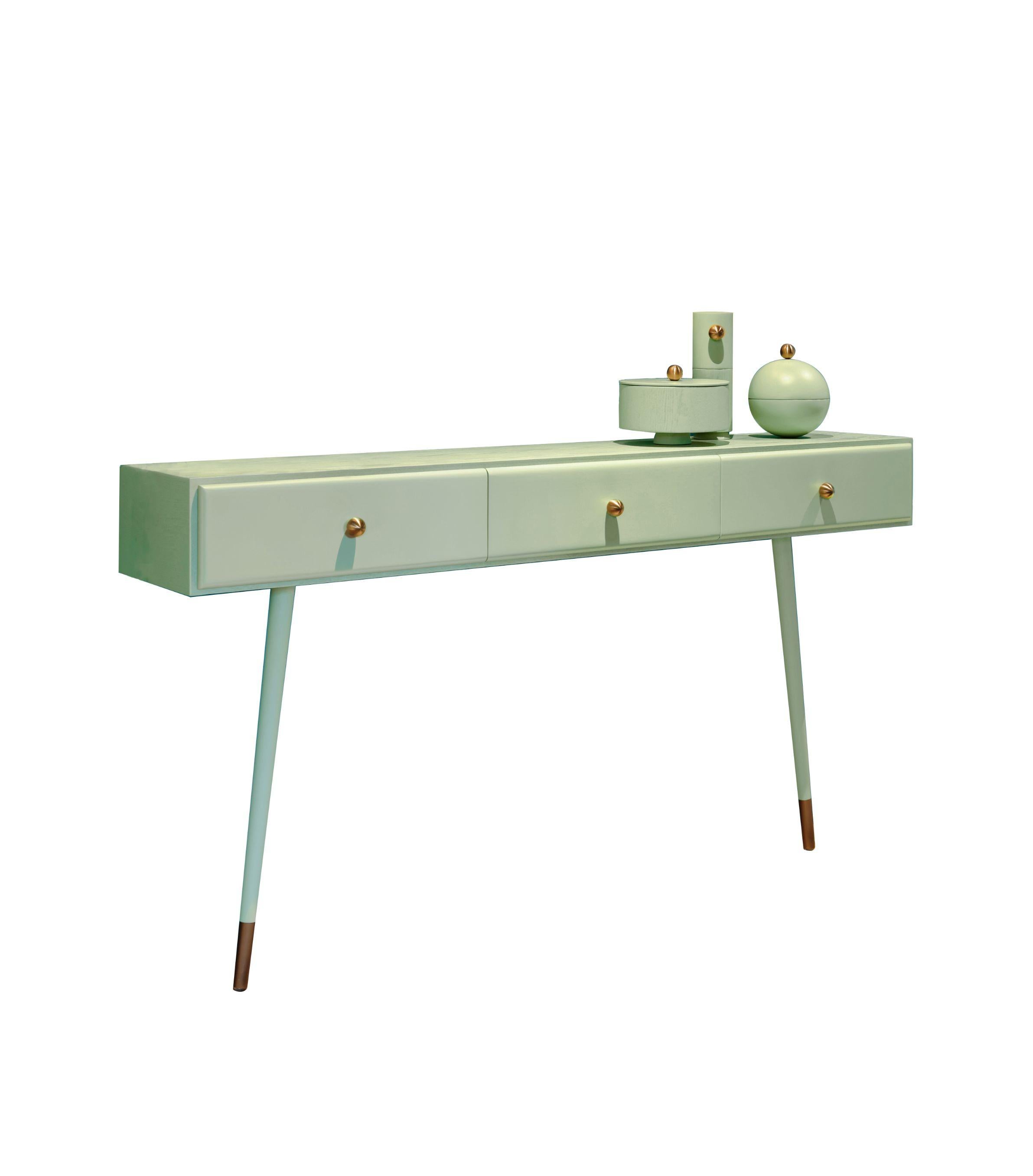 French Colorful Console by Thomas Dariel For Sale