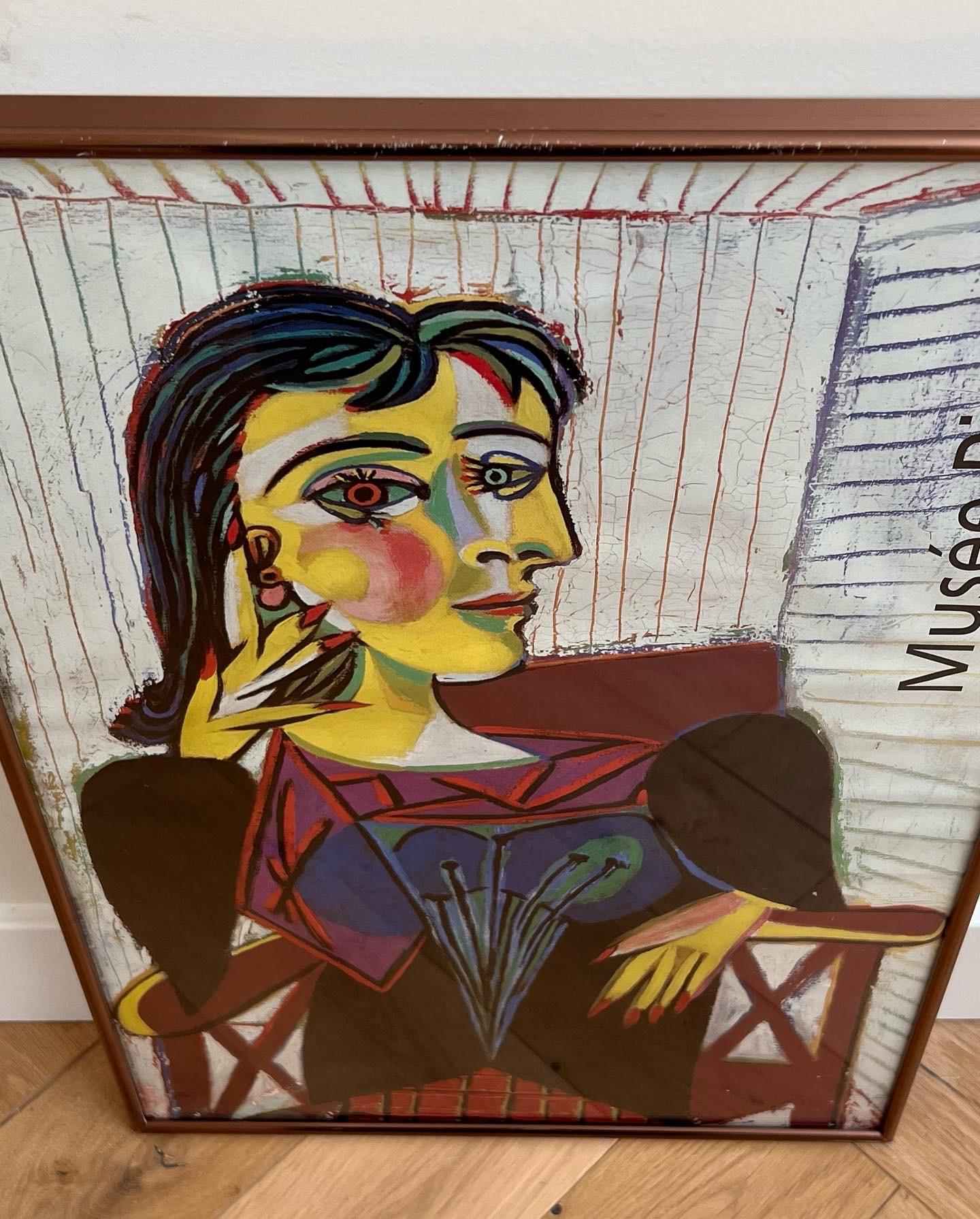 Colorful Cubist Vintage Picasso Poster from Musée Picasso, 20th Century 1
