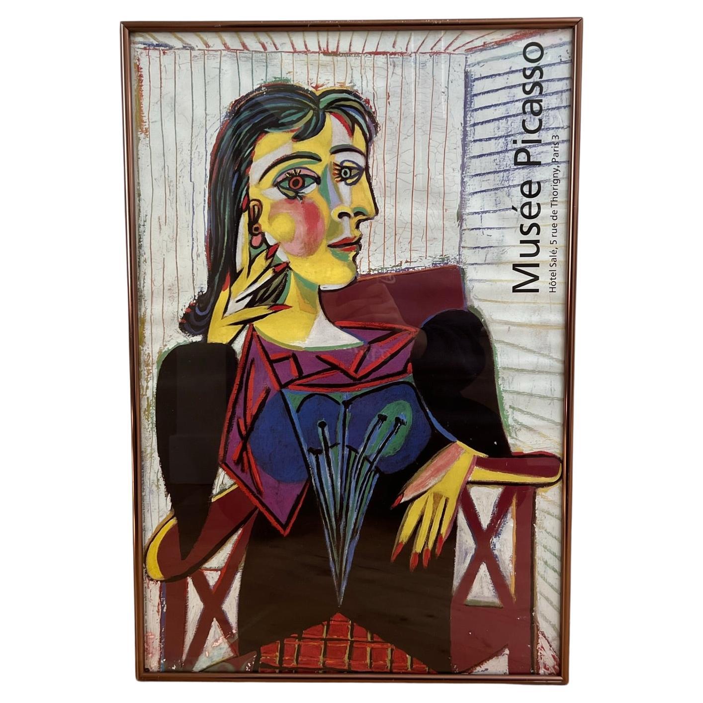 Colorful Cubist Vintage Picasso Poster from Musée Picasso, 20th Century