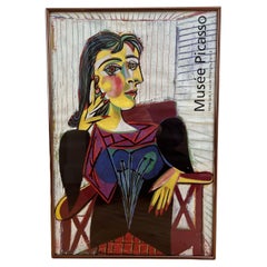 Colorful Cubist Vintage Picasso Poster from Musée Picasso, 20th Century