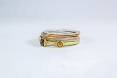 Colorful Diamonds 18 Karat Recycled Gold Fashion Cocktail Ring