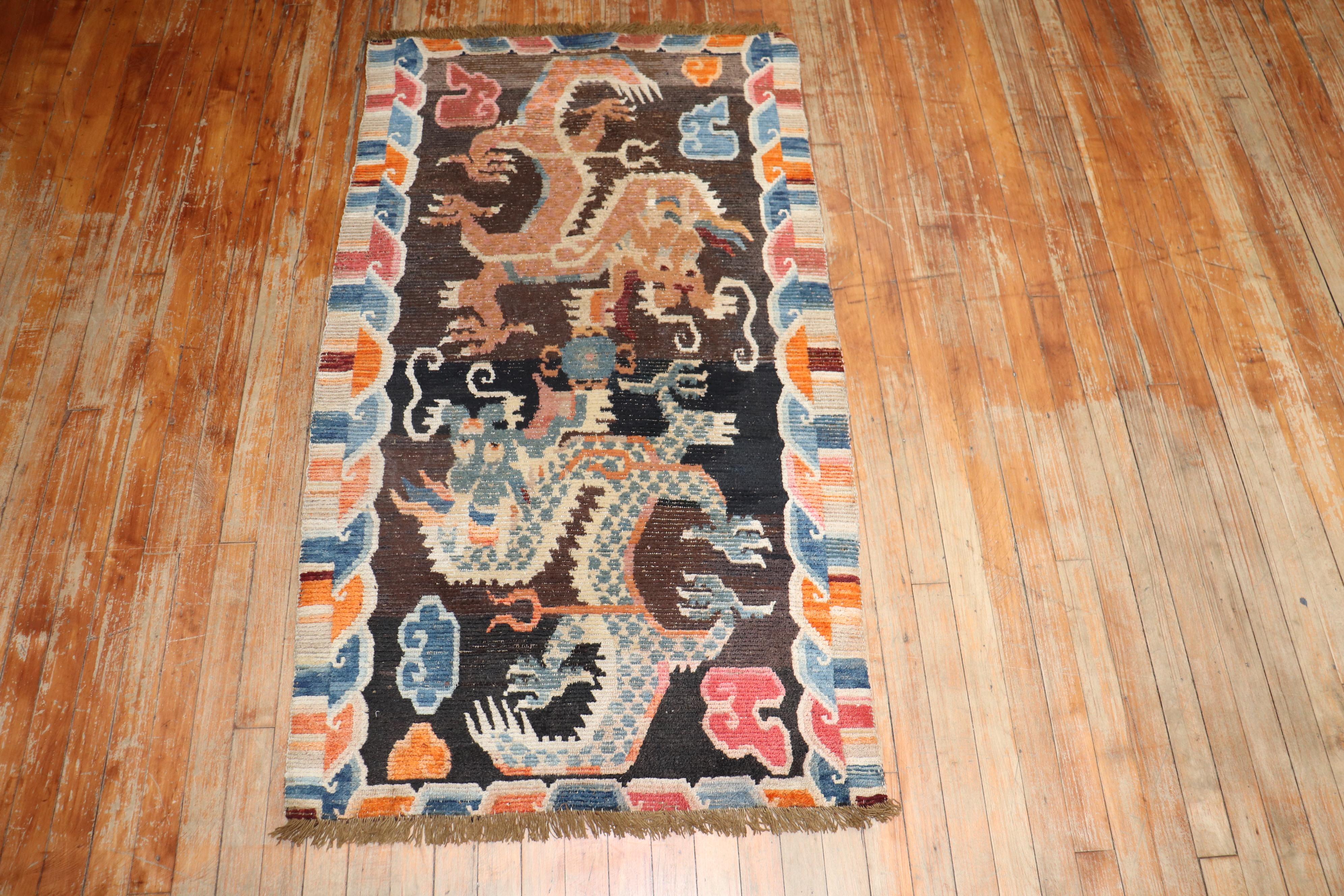 tibetan dragon rug