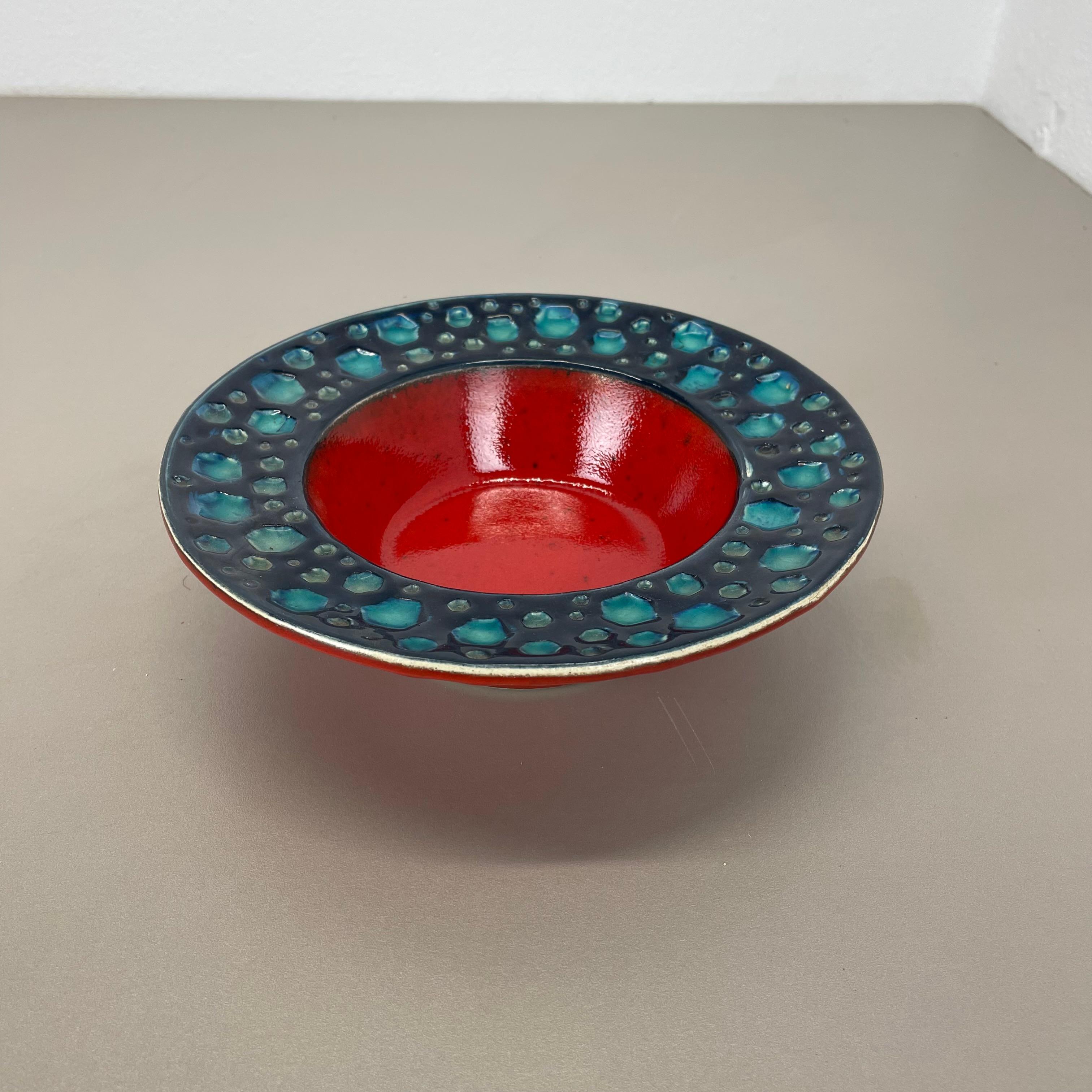 Allemand Bol coloré en lave grasse 