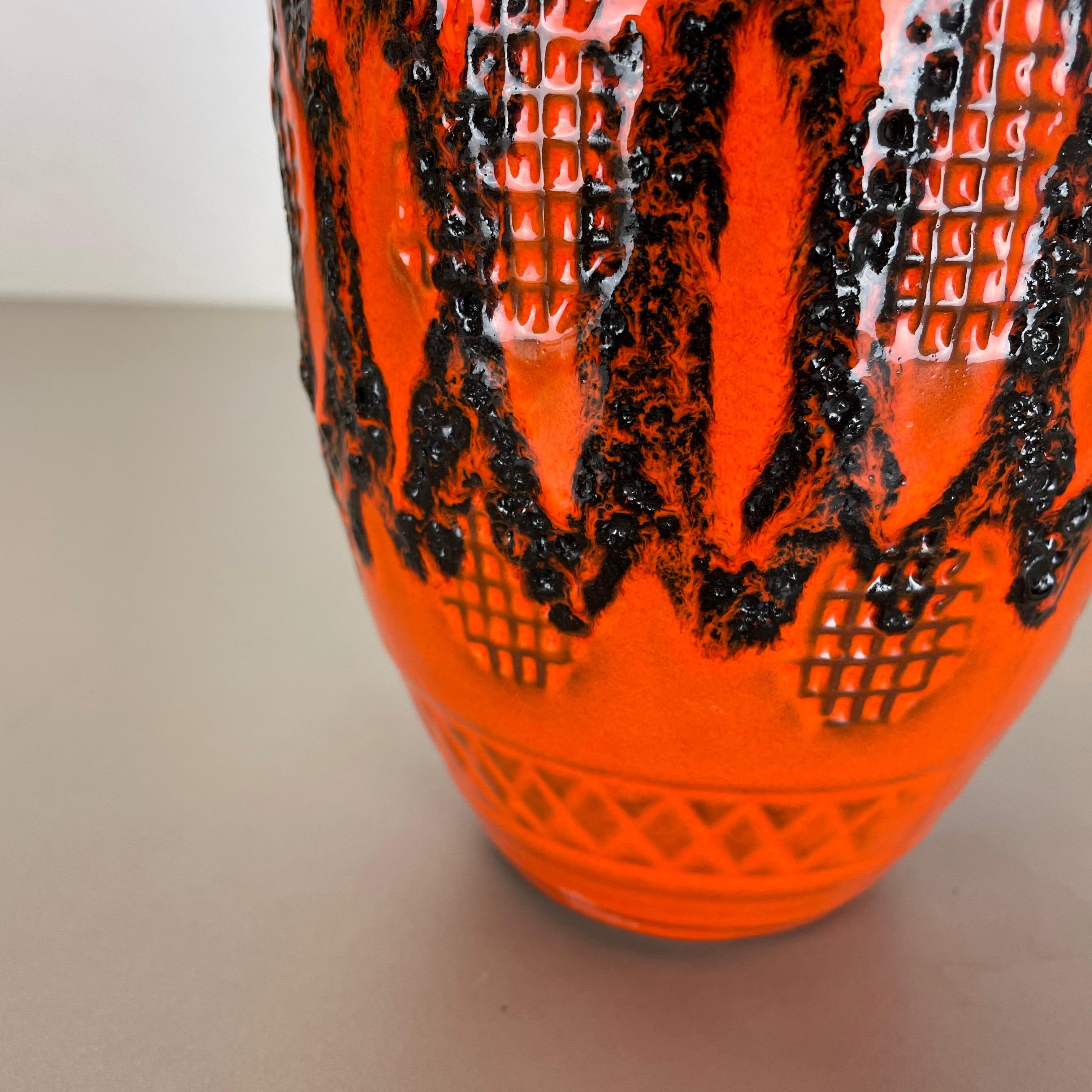 20th Century Colorful Fat Lava Pottery 