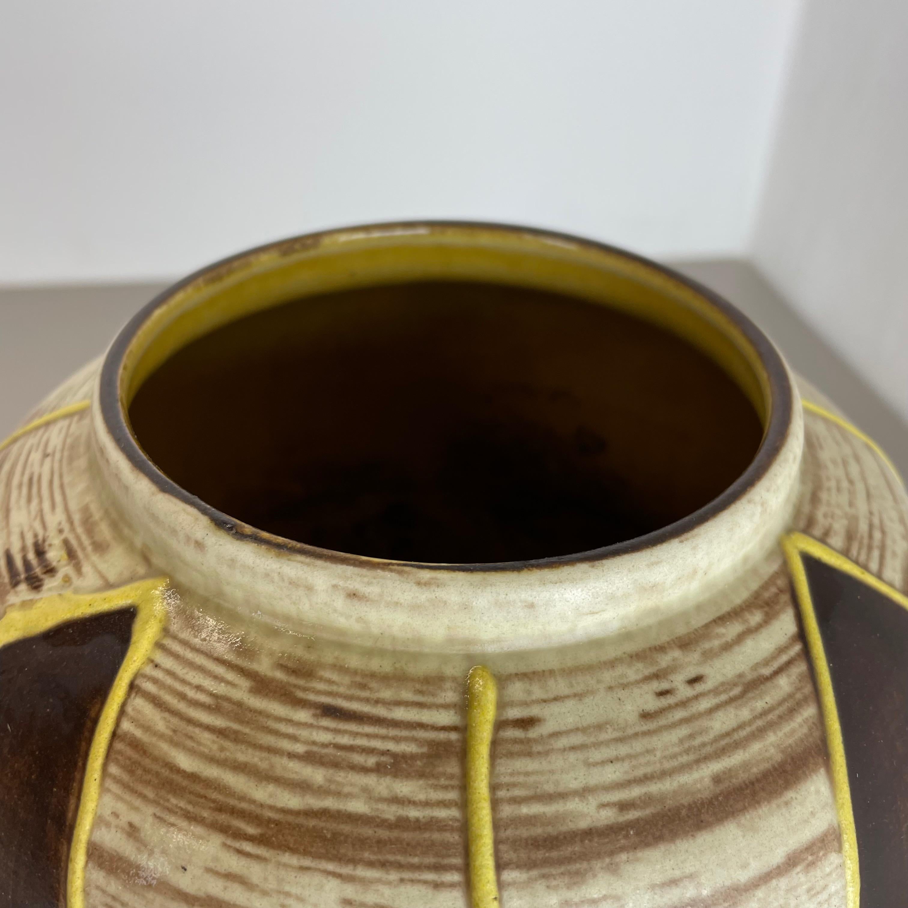 Vase en poterie de lave grasse colorée «ipe and Dots » Jasba Ceramics, Allemagne, années 1950 en vente 6