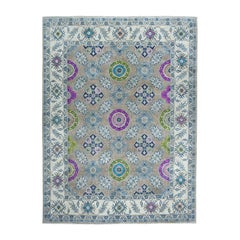 Colorful Fusion Kazak Pure Wool Hand Knotted Oriental Rug
