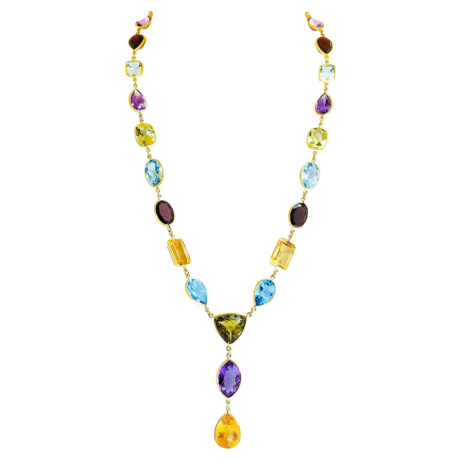 Collana di pietre colorate