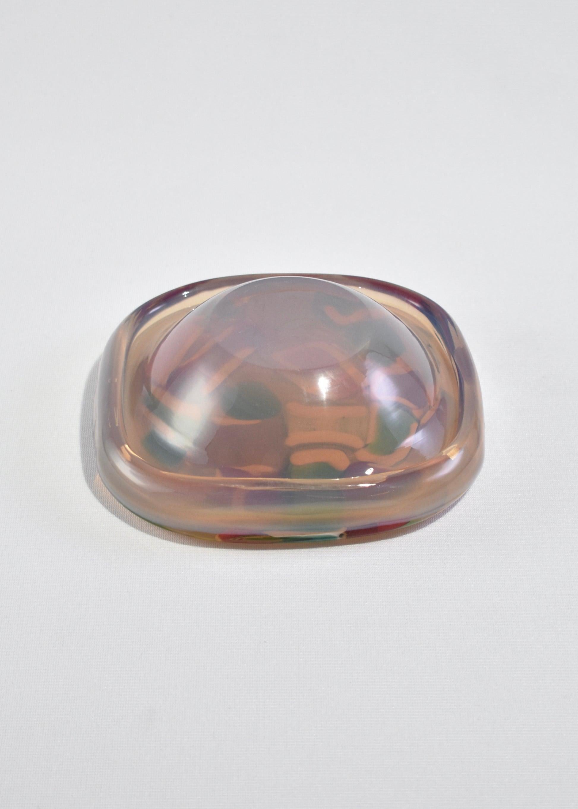 20th Century Colorful Glass Catchall