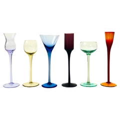 Colorful Glass Cordials - Set of 6