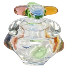 Colorful Glass Lidded Box