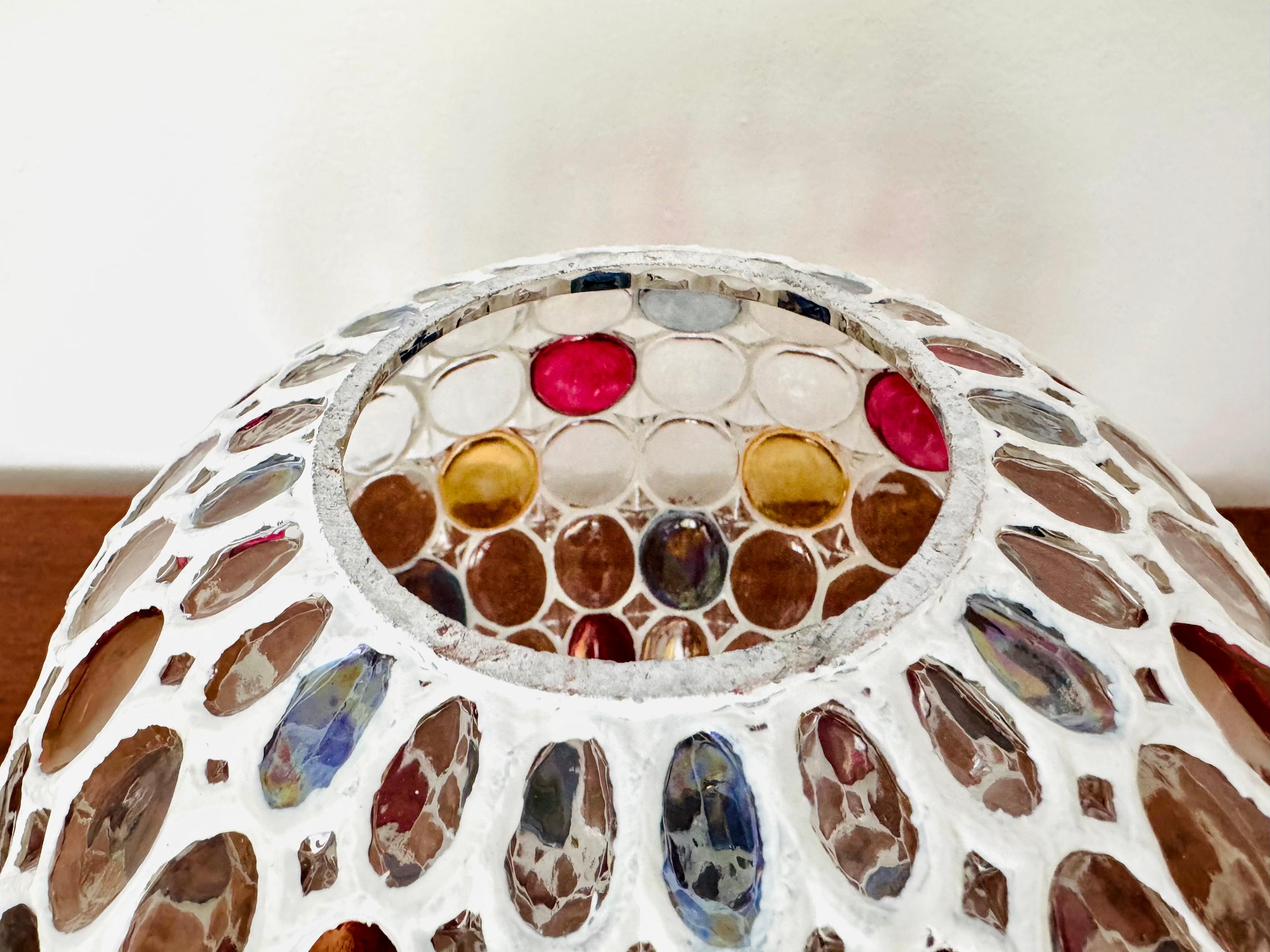 Lámpara colgante de cristal de colores de Glashütte Limburg en venta 7