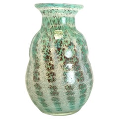 Colorful Hand-Made Vintage Glass Vase, 1970s