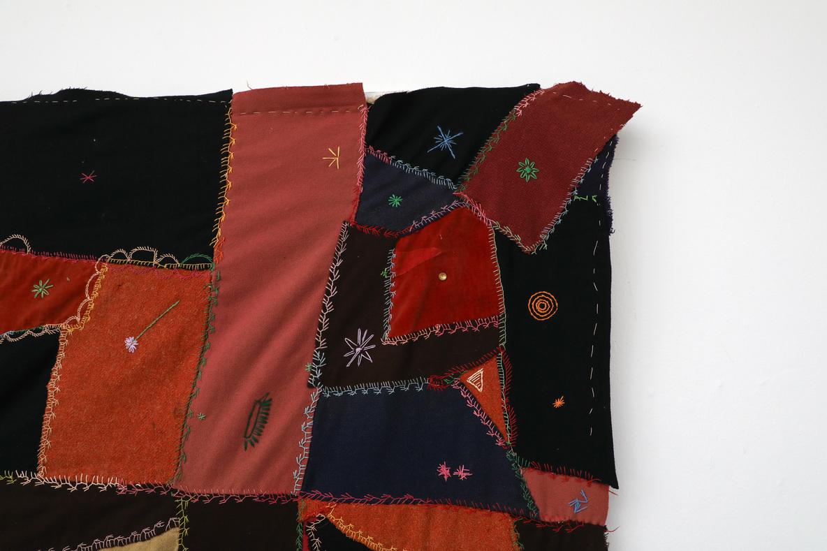 Fatto a mano Un colorato quilt vittoriano 