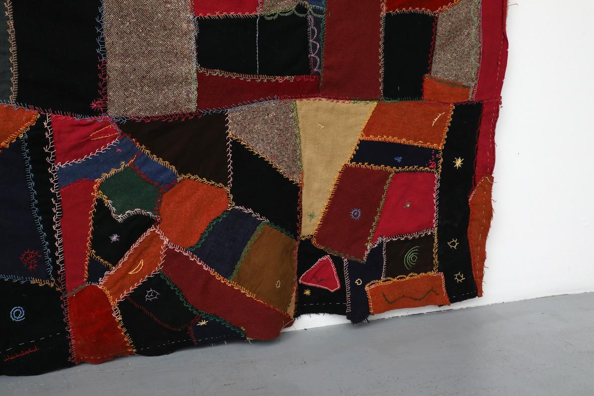 Tessuto Un colorato quilt vittoriano 