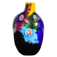 Colorful Handblown Glass Vase by A.V.E.M. 1960s