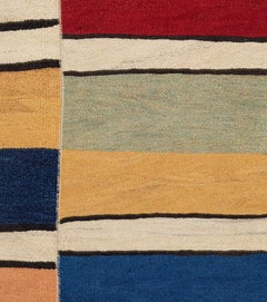 Colorful Handwoven Modern Mazandaran Rug