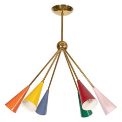 Colorful "Harlequin" Chandelier