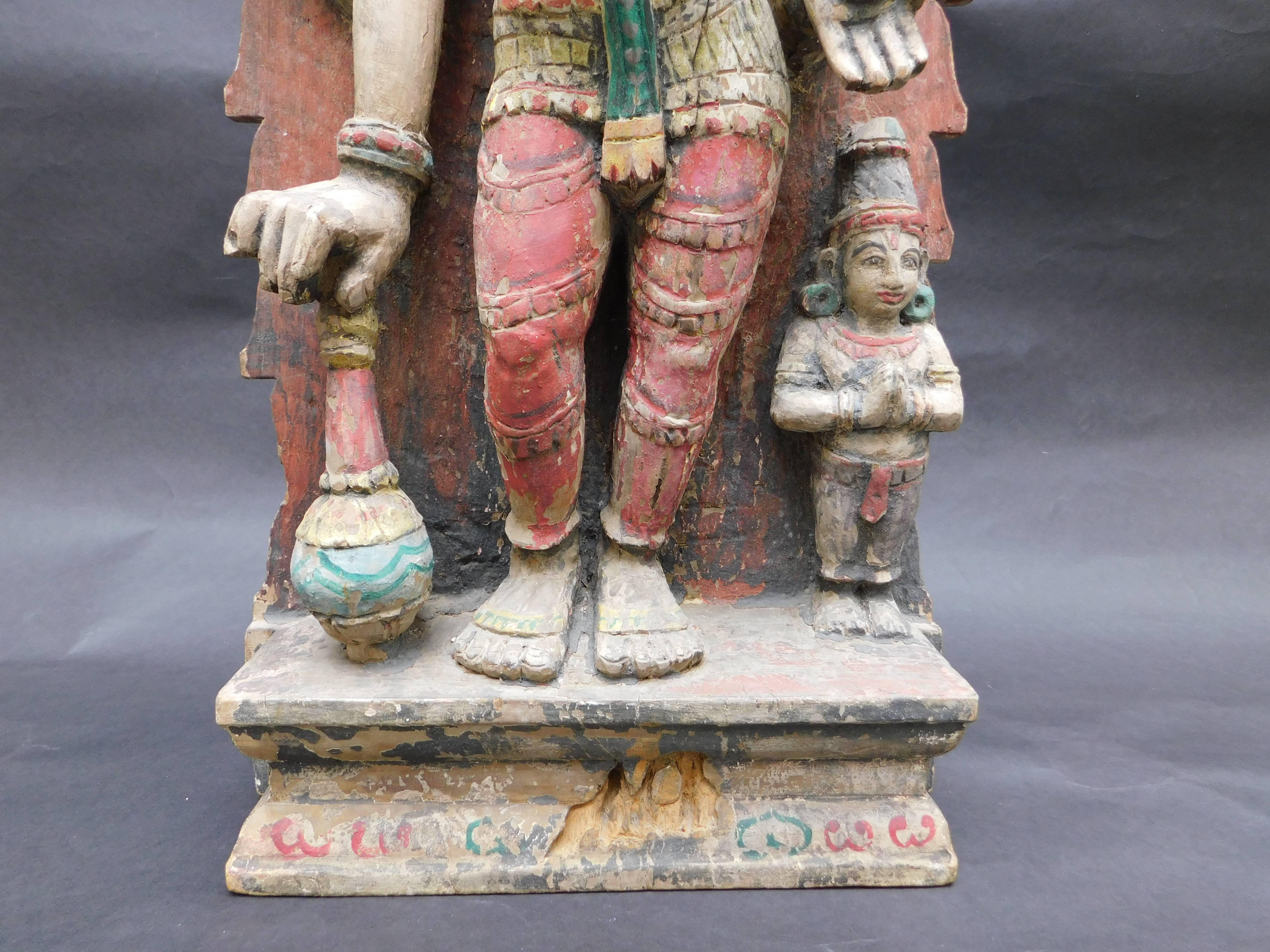 carved indian statue