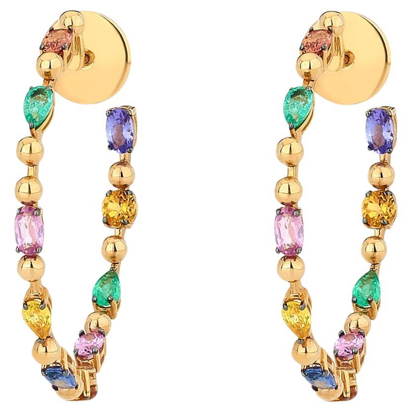 Colorful Hoop Earring