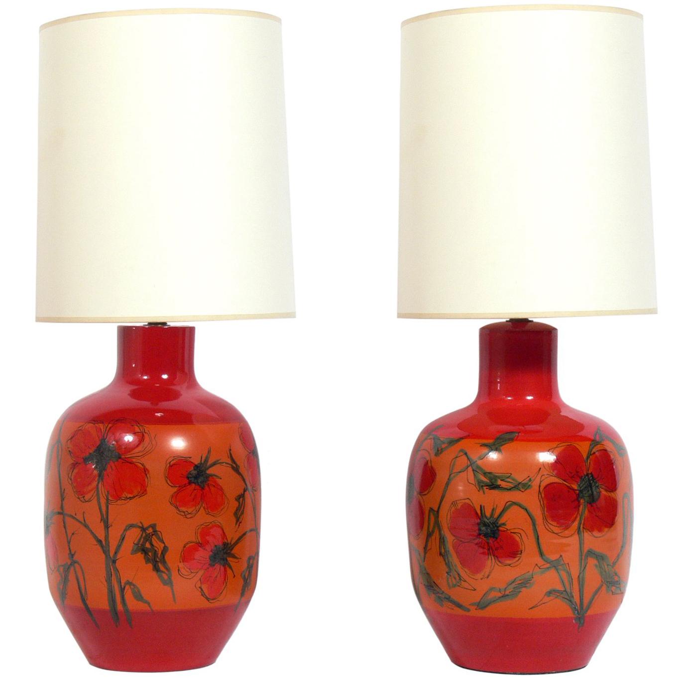 Colorful Italian Ceramic Lamps