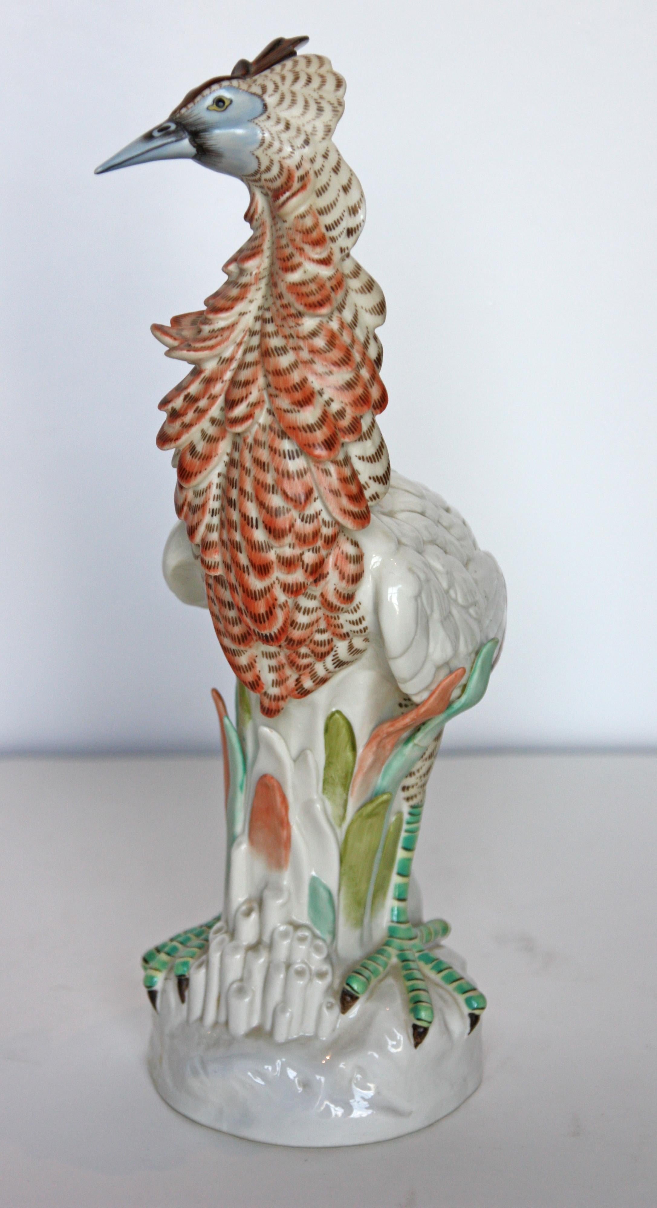 Bunte italienische Mottahedeh-Vogel-Skulptur (Italienisch)