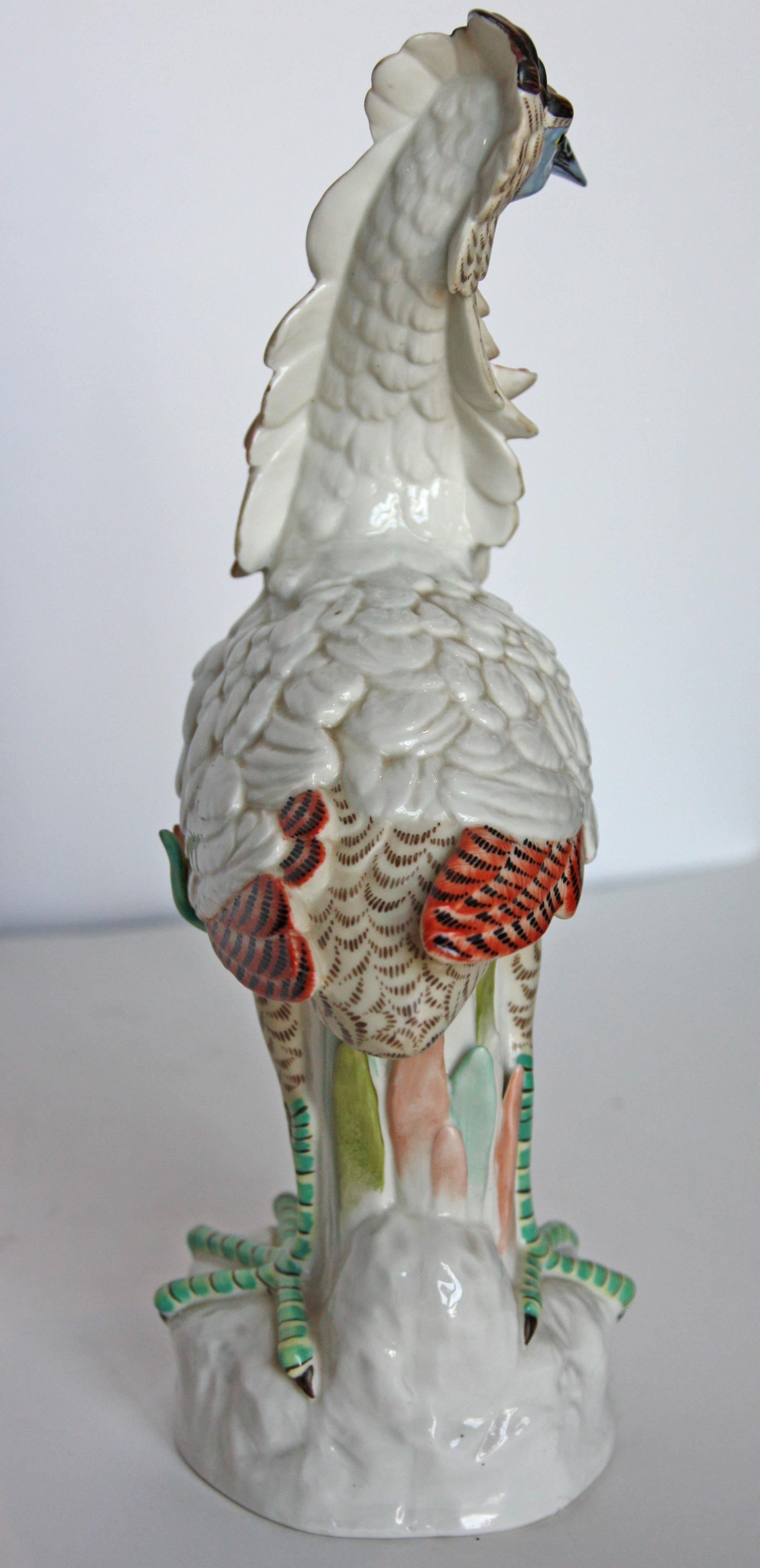 Bunte italienische Mottahedeh-Vogel-Skulptur im Zustand „Gut“ in San Antonio, TX