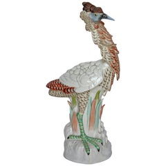 Colorful Italian Mottahedeh Bird Sculpture