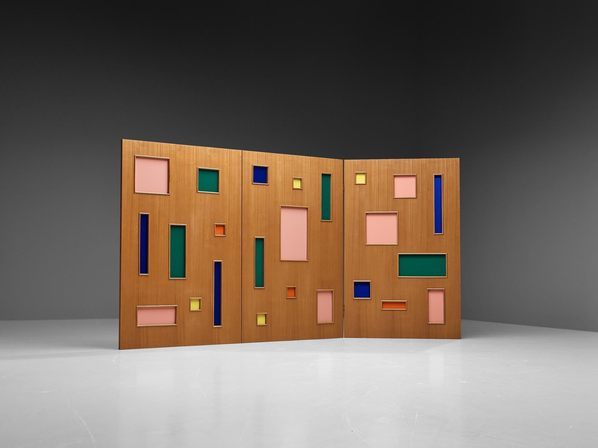Séparation de pièce italienne colorée en plexiglas et Beeche en vente 2