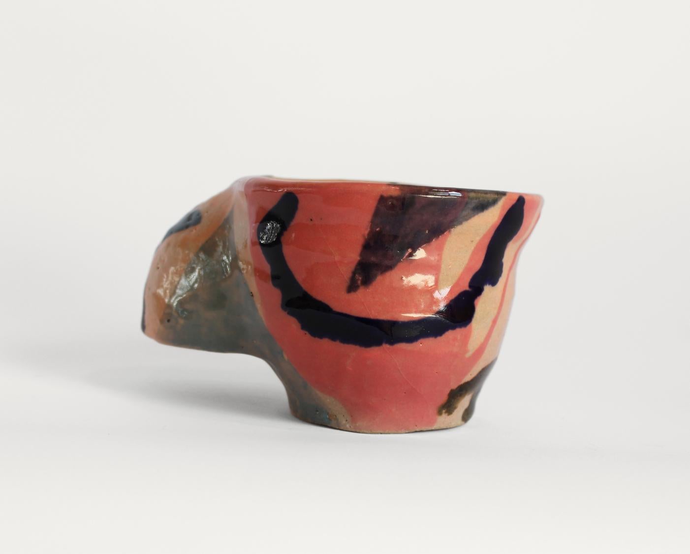 Organic Modern Colorful Japanese ceramic cup For Sale