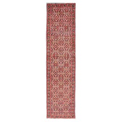 Colorful Jewel-Toned Antique Caucasian Karabagh Runner with All-Over Design