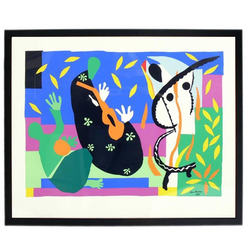 Colorful Large Scale Lithograph by Henri Matisse