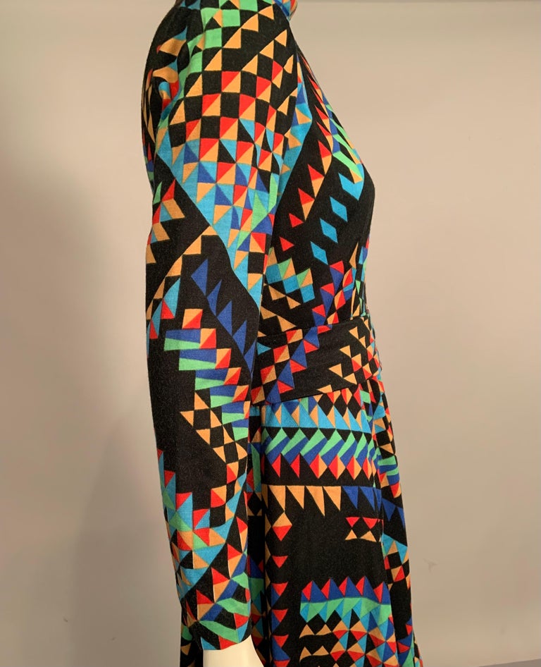 Colorful Late 1960's Op Art Dress For Sale 1