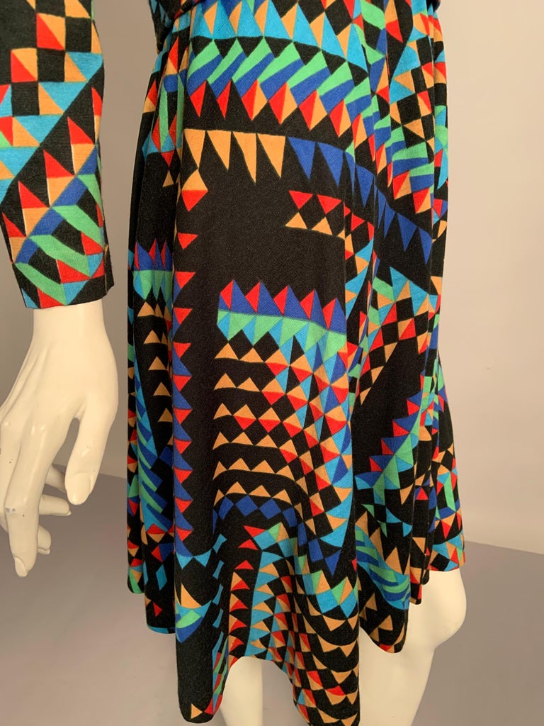 Colorful Late 1960's Op Art Dress For Sale 2