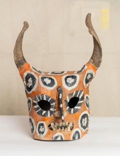 Colorful Leather Tiger Mexican Mask