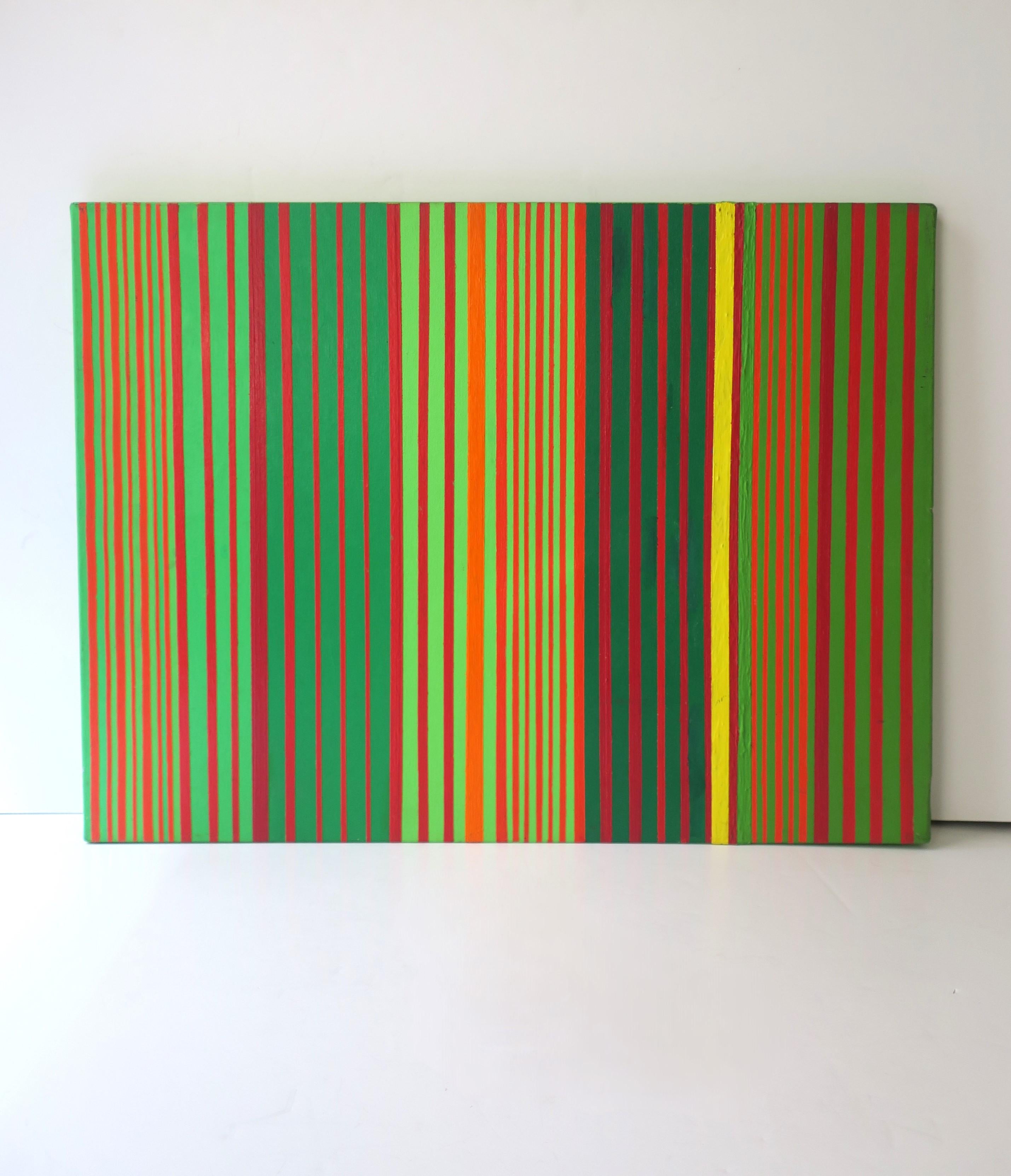 Dipinto a mano Quadro lineare colorato in vendita