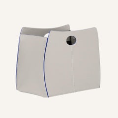 Colorful magazine rack in regenerated leather VANDA COLOR