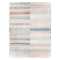 Colorful Mid-20th Century Handmade Turkish Flat-Weave Kilim Room Size Carpet
