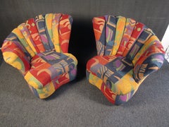 Colorful Mid-Century Modern Designer Club Chairs