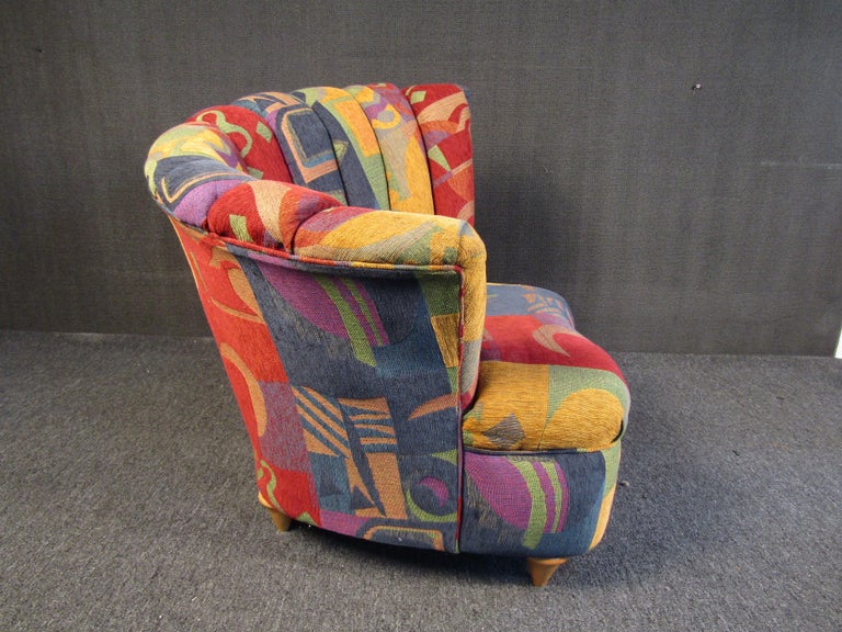 20th Century Colorful Mid-Century Modern Designer Club Chairs For Sale