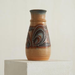 Colorful Mid Century Studio Pottery Vase Germany 1960s