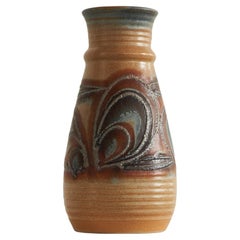 Vintage Colorful Mid Century Studio Pottery Vase Germany 1960s