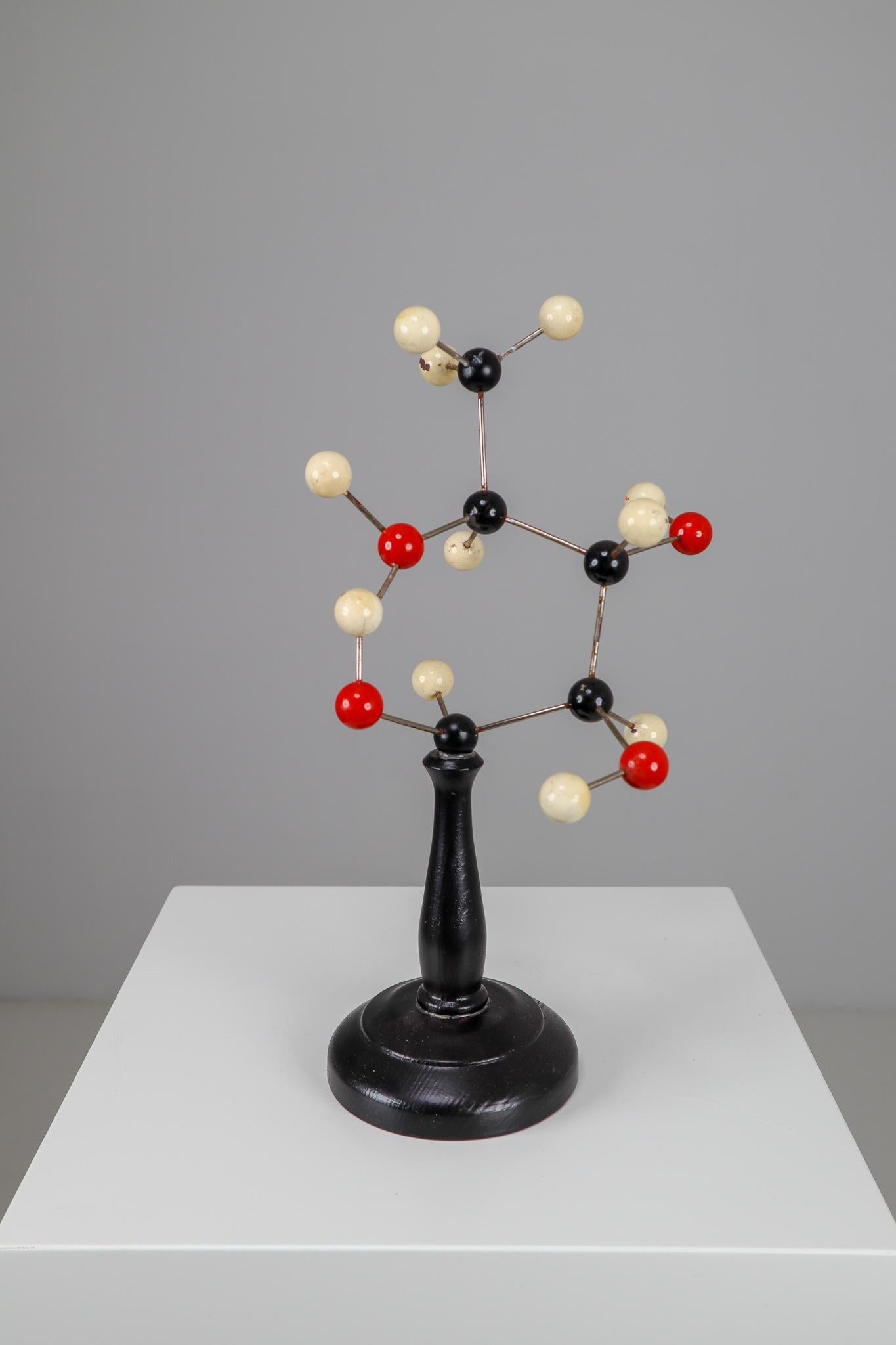 Colorful Midcentury Scientific Molecular Model Czechoslovakia from the 1960s In Good Condition In Almelo, NL