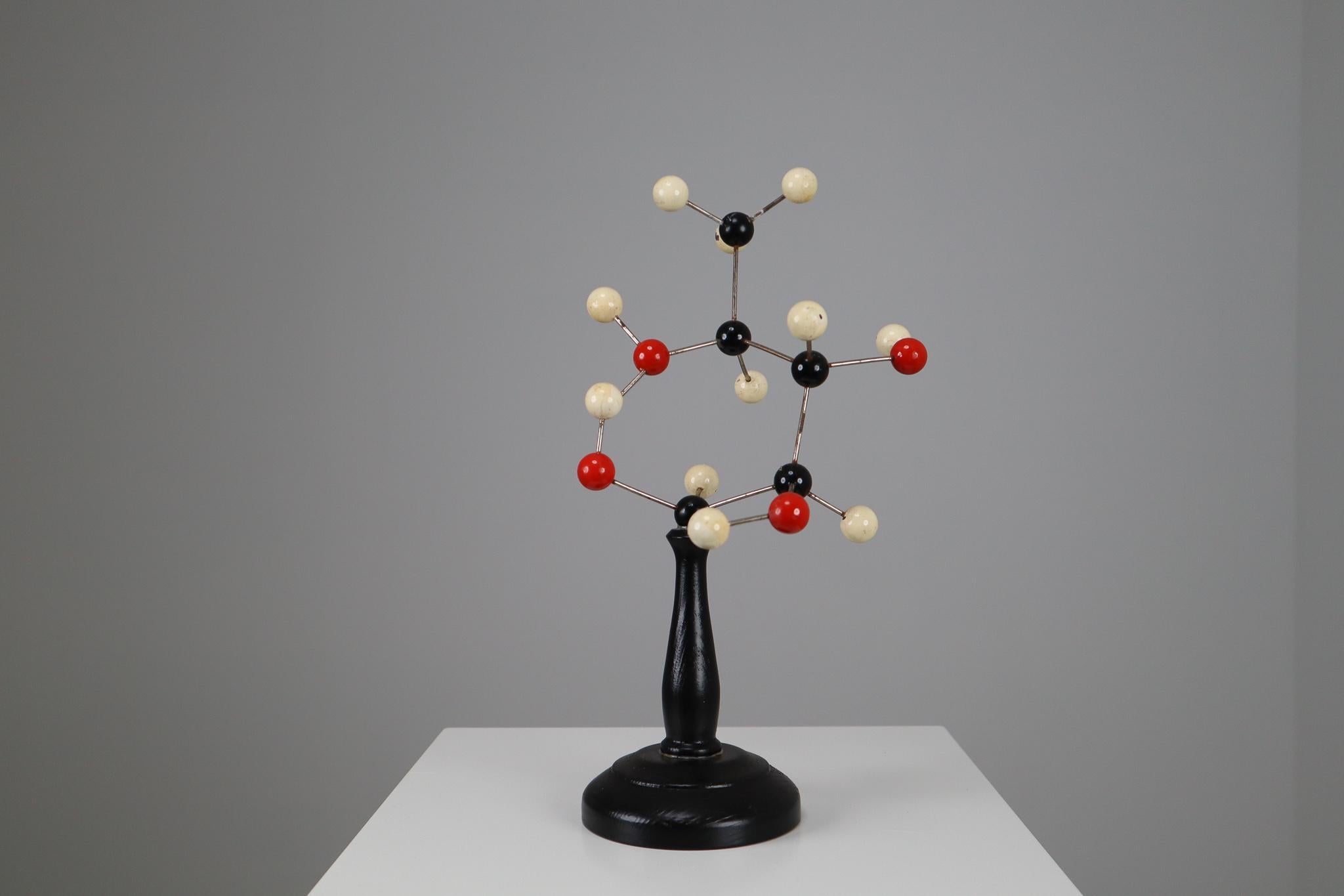 20th Century Colorful Midcentury Scientific Molecular Model Czechoslovakia from the 1960s