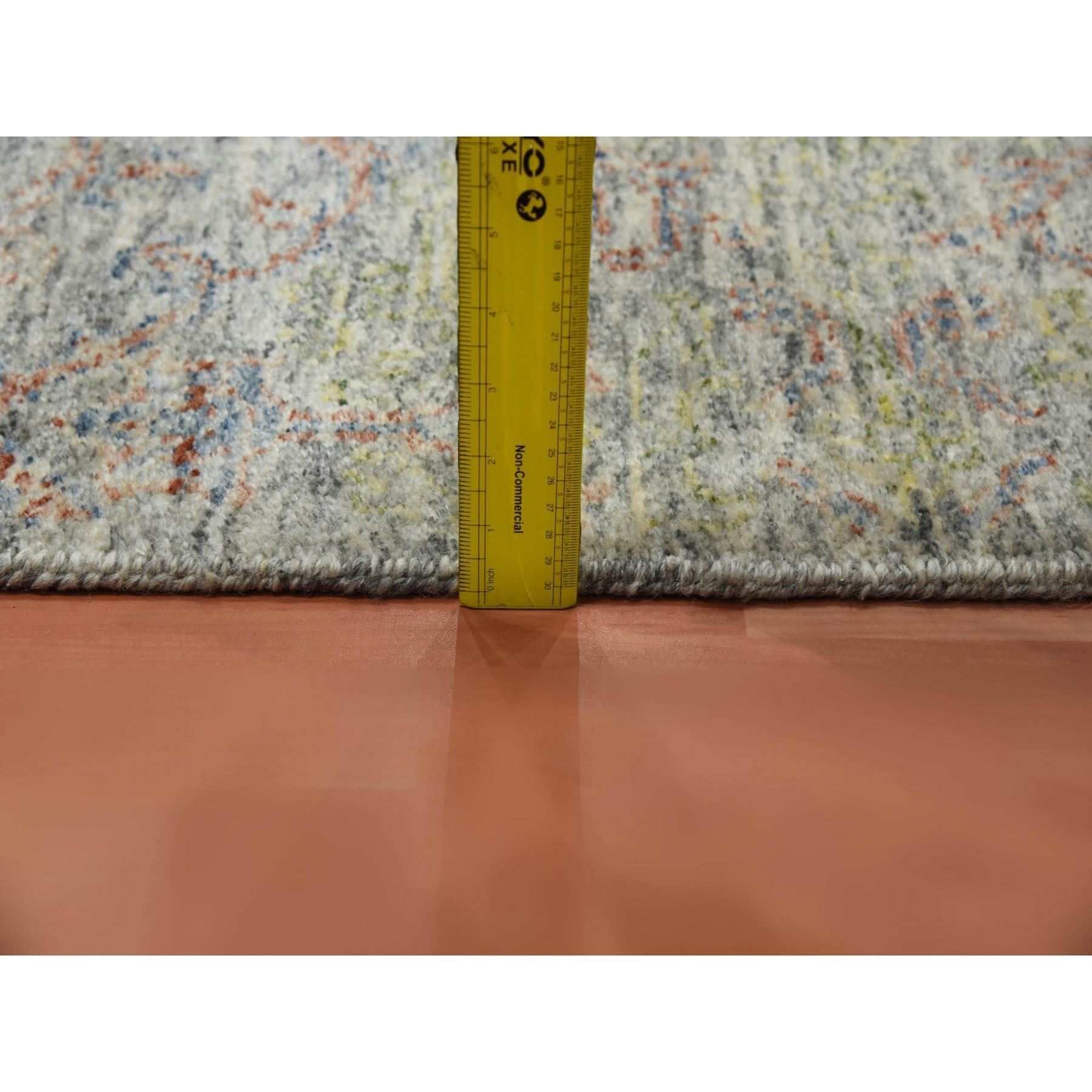 Bunte moderne Salz und Pfeffer Design weiche Wolle handgeknüpft Teppich 8'10
