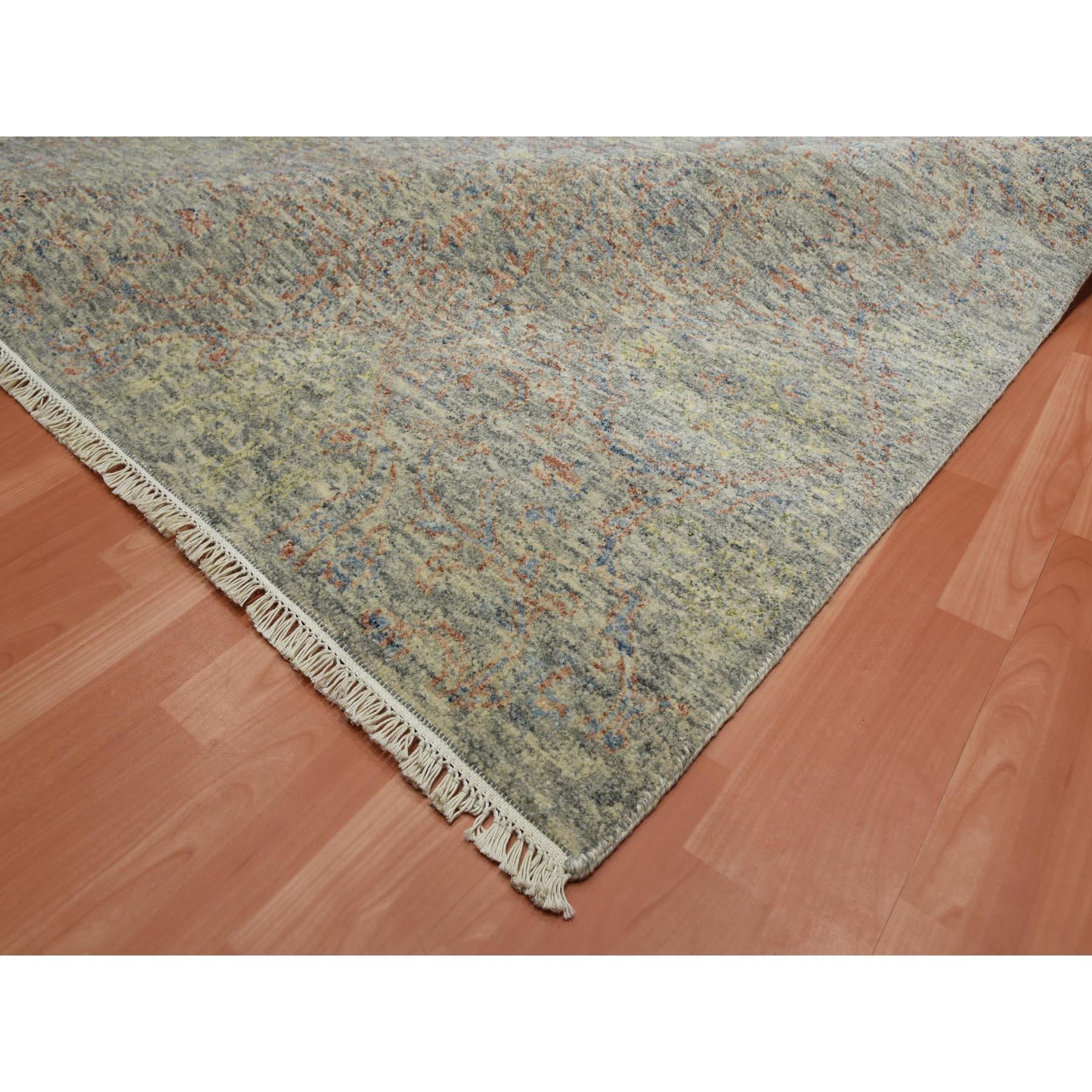Bunte moderne Salz und Pfeffer Design weiche Wolle handgeknüpft Teppich 8'10