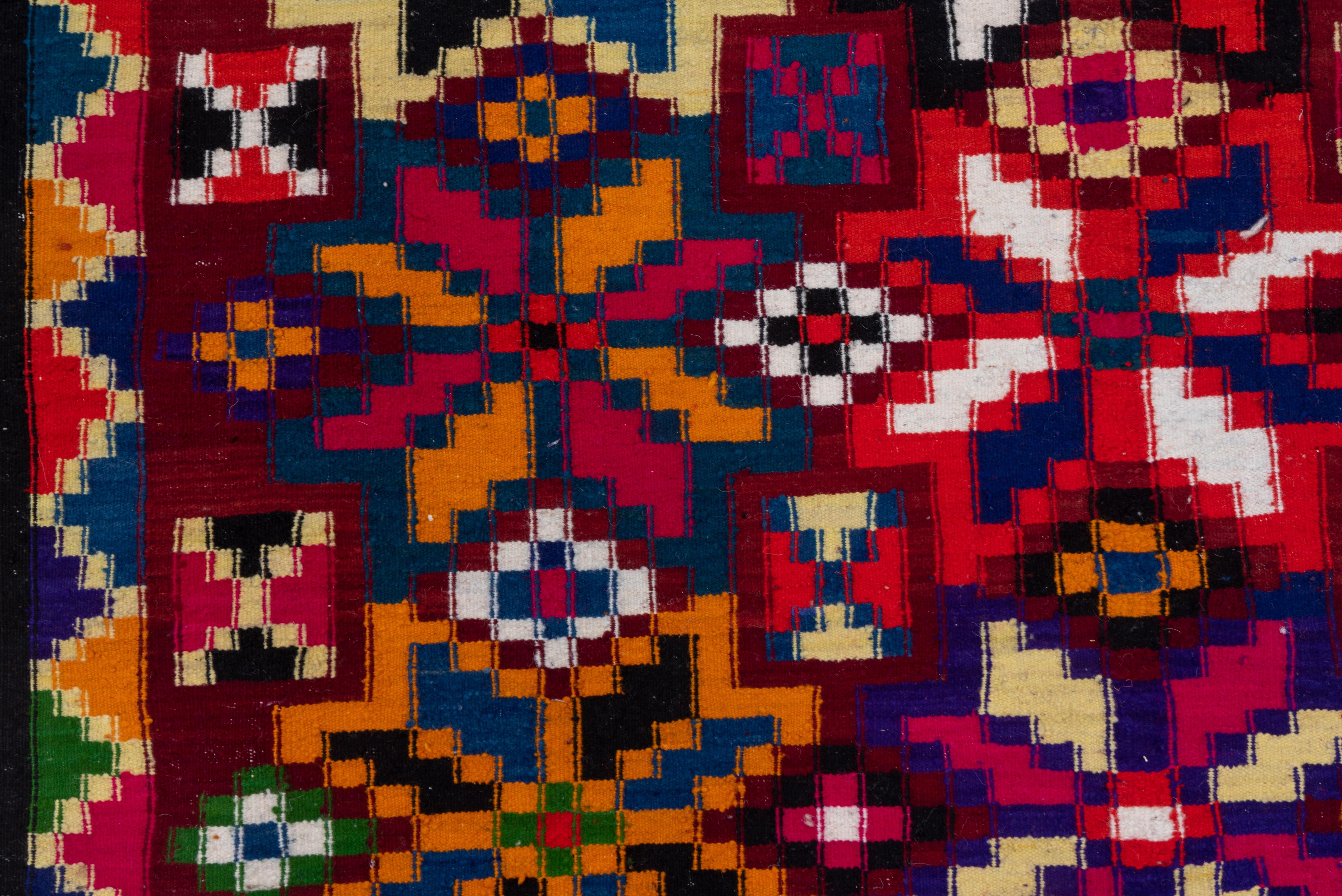 Tissé à la main Tapis Kilim marocain coloré en vente