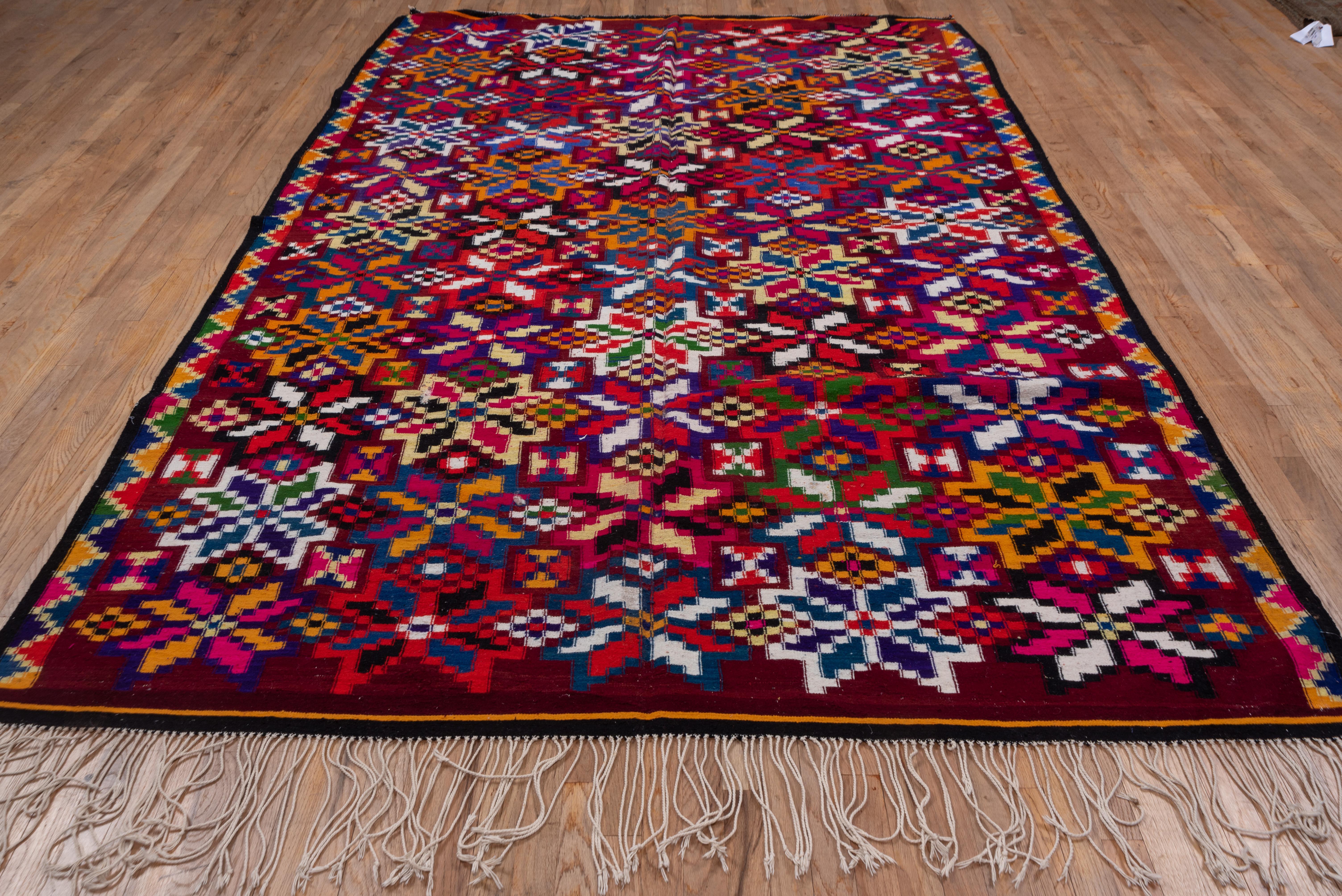 Colorful Moroccan Kilim Carpet For Sale 1