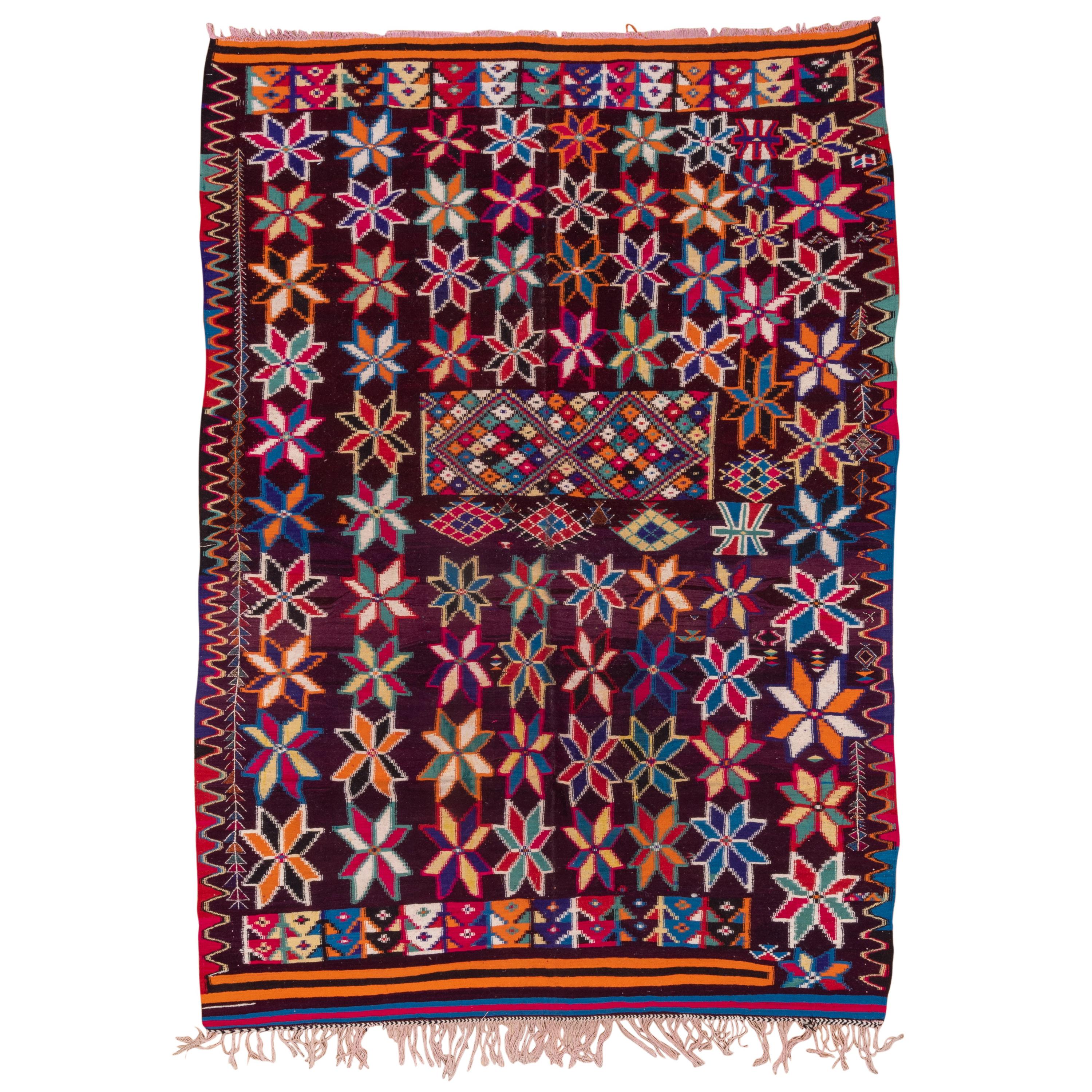 Colorful Moroccan Kilim Carpet For Sale